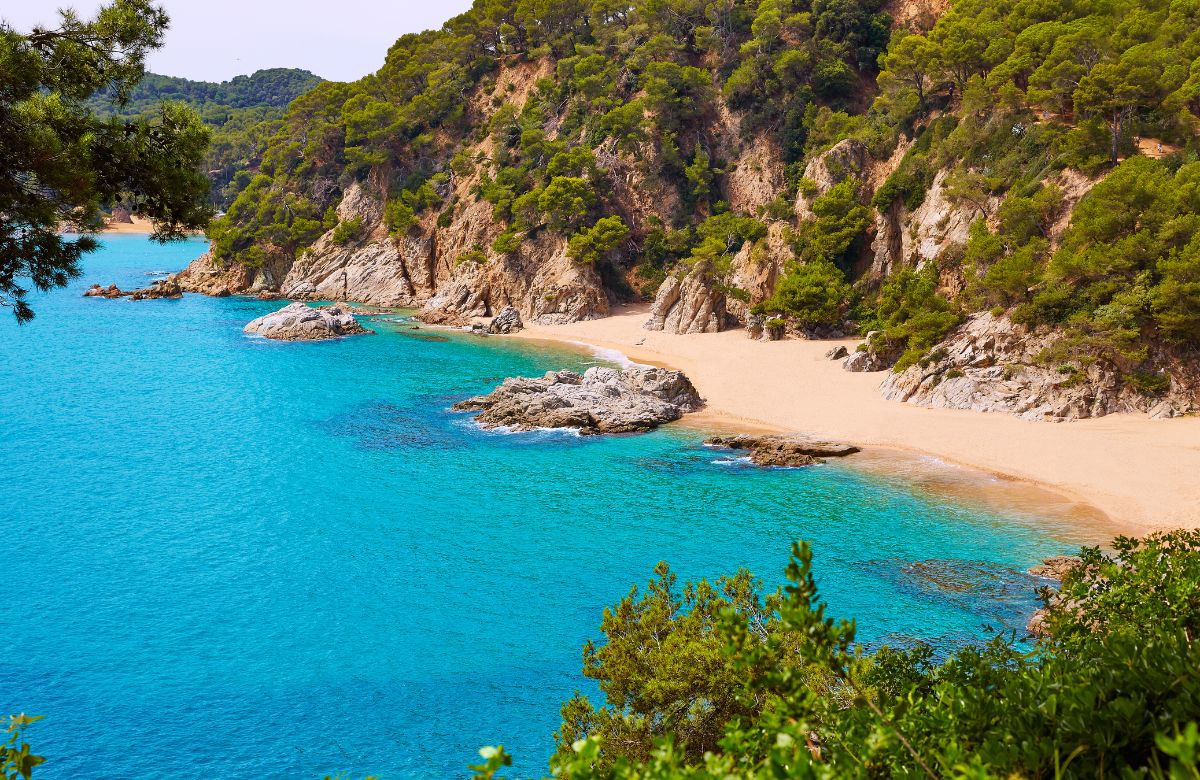 Vista panorámica de la Playa de Aiguablava